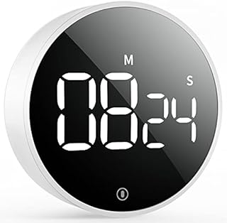 VOCOO Digital Kitchen Timer: Magnetic Countdown Countup Cooking Timer with Large LED Display