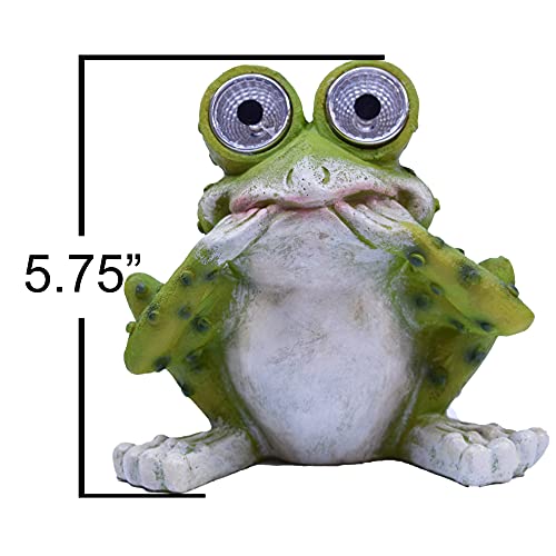 Solar Powered Garden Frog Figurine #TOP3