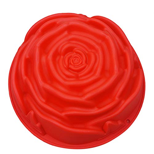 Joyeee 94 Rose Flower Cake Mold Pan Silicone Baking Mold for Birthday Cake Muffin Bread Pie Flan Tart Mousse Cheesecake - Non-Stick Baking Trays - Great For Parties Holidays