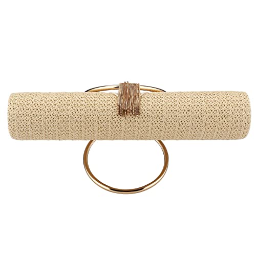 Women Straw Bag Crossbody Clutch Evening Clutch Purse Beach Shoulder Handbag (Yellow 02) #TOP4