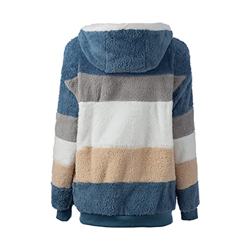 Casaco feminino,Casaco de pelúcia moda feminino de inverno com capa de manga comprida com zíper com