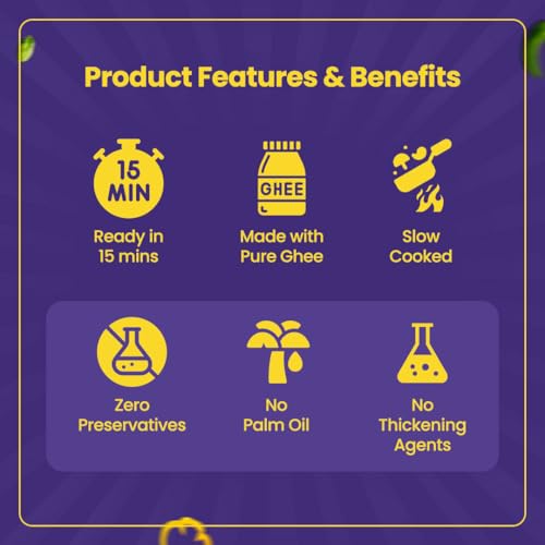 Image of Beeji's Recipe Combo Pack - Shahi Malai Gravy Paste + Lababdar Masala Gravy Paste | Just Add Fresh Vegetables, Paneer or Chicken | Made with Pure Ghee | No Preservatives | Ready in 15 Minutes | 2 Packs Included | Each Pack 250g | Serves 3-4 People