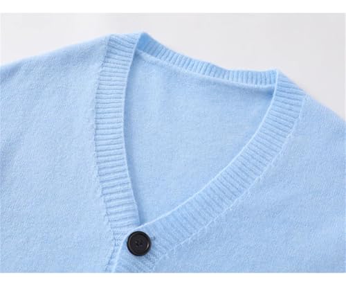 Men's Knitted Cardigan V Neck Single Breasted Casual Sweater Long Sleeve Stretch Knit Stylish Outerwear4