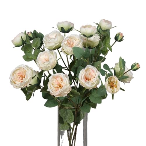 Flor seca simulada europea para decoración de mesa interior miniatura 3