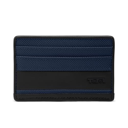 Image of TUMI - Alpha Slim Card Case - Slim Billfold Wallet for Travel - Slip Pocket Wallet - Small Wallet - 2.8 inch X 4.1 inch X 0.2 inch - Navy