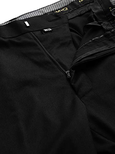Image of MANQ Men Black Solid Slim Fit Bandhgala Suit