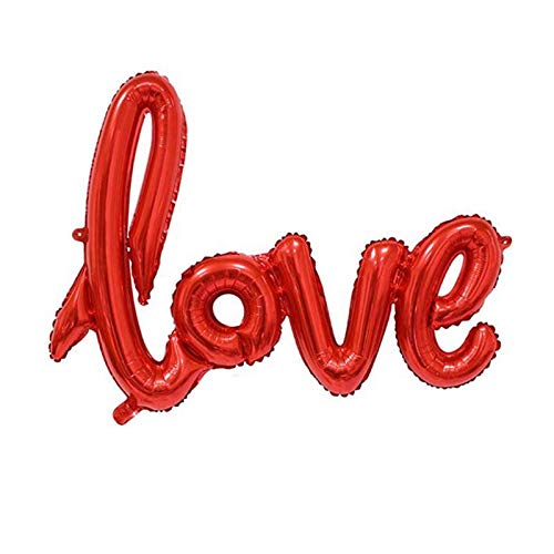 Toyland® 16" Love Script Balloon - Air Fill Only - Red