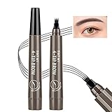 2Pcs Grey Eyebrow Pencil,Eyebrow Tattoo Pen,Microblading Eyebrow Pen,Brow Pencil,Tat Brow Pen,Long...