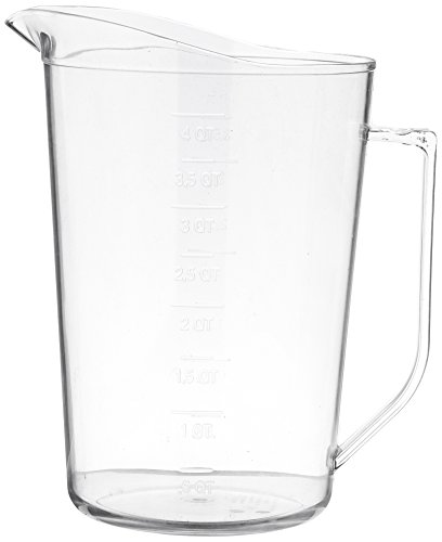 Crestware Poly Measuring Cup, 4 quart, Clear