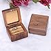 Personalized Engagement Ring Box for Proposal, Handmade Custom Engraved Square Proposal Ring Box Small Wooden Box for Crafts for Wedding, Ceremony