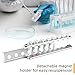 4E's USA Magnetic Bead Rack Separator for DNA - Aluminum Magnetic Separator for Purification of DNA, RNA Holds 8 (1.5 mL) Eppendorf Tubes, Microcentrifuge Tubes