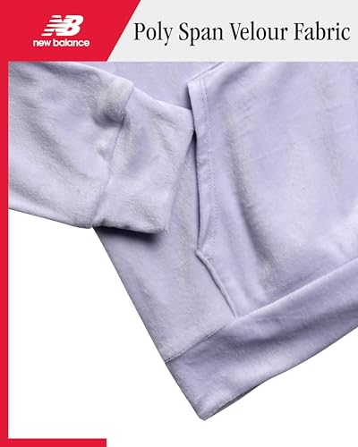 New Balance Girls Sweat Set - 2 Piece Velour Pullover Hooded Girls Sweatshirt and Matching Flare Jogger Sweatpants (7-12)3