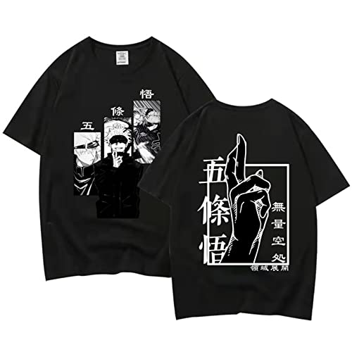 zhedu Camiseta De Manga Japonesa Satoru Anime Camisetas De Manga Corta De Regalo para Niñas Y Niños, Camisetas De Gran Tamaño (XL,Color 01)