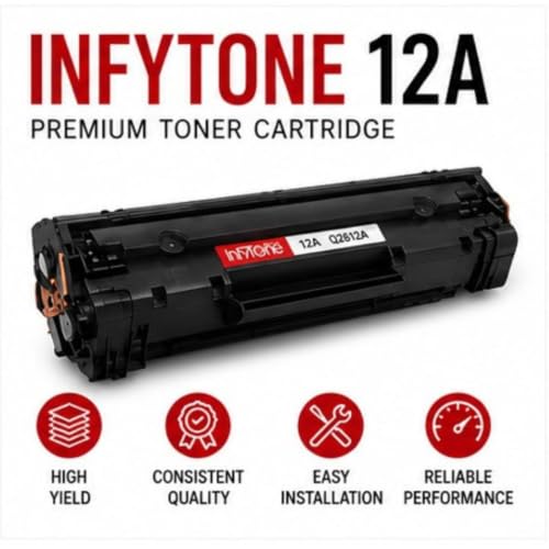 Image of 12A (Q2612A) 303 /fx9 Compatible Toner Cartridge for HP LaserJet 1010, 1012, 1015, 1018, 1020, 1022, 1022n, 3015, 3020, 3030, 3050, 3052, 3055, M1005 MFP, M1319f MFP | High Yield 2,000+ Pages