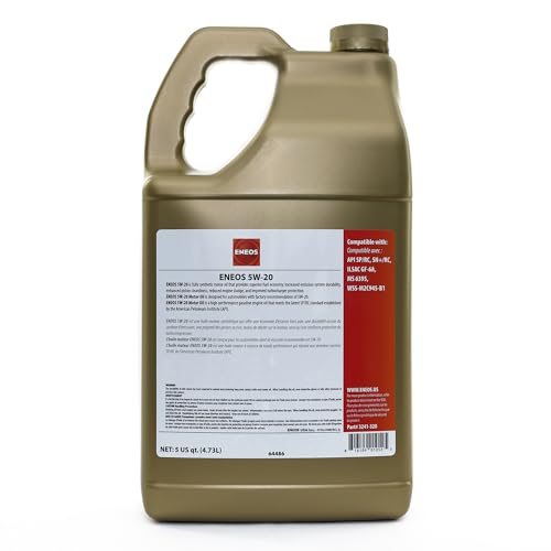 Aceite para motor completamente sintético ENEOS 5W-20 5 Quart miniatura 4