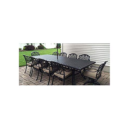 Elizabeth Cast Aluminum 11 Piece Dining Buy Online In Bahamas At Desertcart