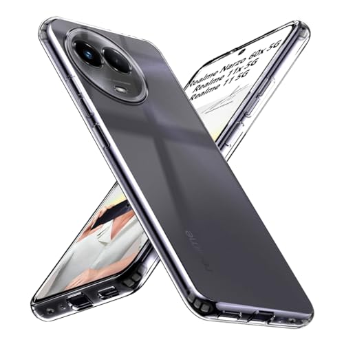 Image of Fashionury Shockproof Crystal for Realme 11 / 11X 5G / Narzo 60X 5G | Raised Bumps for Camera & Screen Protection | 360 Degree Protection | Transparent Back Cover for Realme 11 / 11X 5G / Narzo 60X 5G