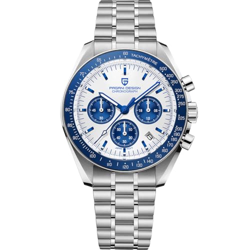 Image of LACZ DENTON Pagani Design PD1701V3 Men's Watches Quartz Men Chronograph Stainless Steel Sports Watches for Mens Waterproof Watches Japan VK63 Movement
