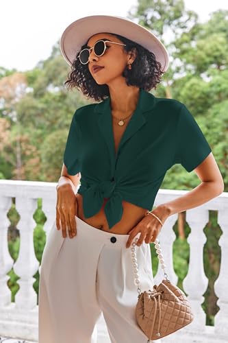 Image of Ekouaer Pajamas Set for Women Short Sleeve Sleepwear Button Down Pjs Lounge Sets Soft Nightwear