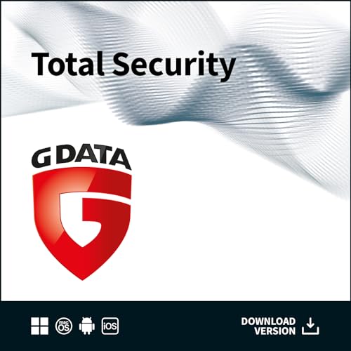 G DATA Total Security 2025 | 1 Gerät | 1 Jahr | Virenschutzprogramm | Passwort Manager | PC, Mac, Android, iOS | zukünftige Updates inklusive | Made in Germany | Aktivierungscode per Email