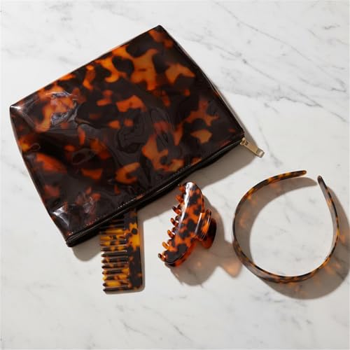Tortoiseshell 4-Piece Claw Clip & Accessory Bundle Set