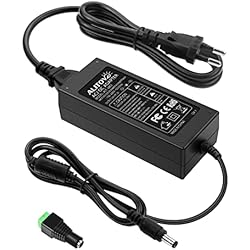 Ventilador 24Vdc ALITOVE Fuente de alimentación 24 V 2 A 48 W adaptador AC/DC convertidor 24 V 2 A 2000 mA 1.5 A 1 A con enchufe de 5.5 mm x 2.5 mm 2.1 mm para tira de luz LED Cámara CCTV DC bomba ventilador