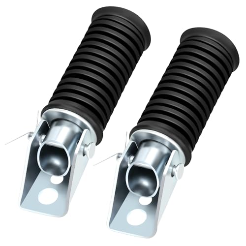 YOXUFA Mini Bike Foot Pegs Foot Rest Replacement for Baja Warrior Massimo Trailmaster MB200 Champion CT70 KZ650 XL600R CMX250 Falcon 200 Predator 212cc 196cc 6.5hp Minibike Motorsports Parts 2 Pack