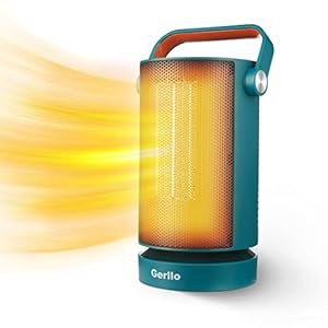 Gerllo Ventilatorkachel, energiebesparend, stil, warmtestraler, elektrische kachel, keramische ventilatorkachel, PTC-thermostaatverwarmingstoestellen, geschikt voor woningen, kantoren en kleine ruimtes