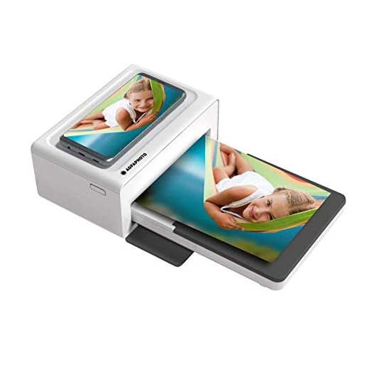 AGFA PHOTO Realipix Moments – Imprimante Photo Bluetooth (Photo format Carte Postale 10x15 cm – 4x6’’, Sublimation Thermique 4Pass) Blanc & Noir