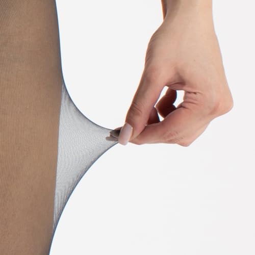 Image of CALZITALY Seamless Sheer Tights, Comfortable Waistband, 15 Denier Pantyhose Multi Colors Made in Italy