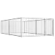 Hundezwinger Festnight Outdoor Hundehütte mit Riegelsystem 200 x 400 x 100 cm