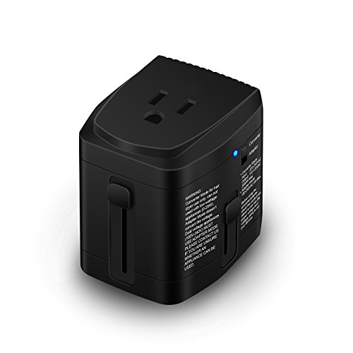 2000W Voltage Converter Adapter US to Europe, UK, Australia, Italy, Spain, Asia Over 150 Countries - Step Down 220V to 110V for Hair Dryer Used only and Adapter for Cell Phone Laptop MacBook