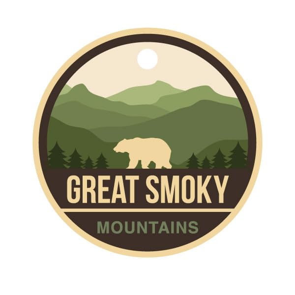 Great Smoky Mountain Sticker, Waterproof Vinyl, S641