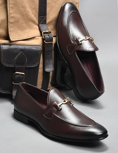 Image of Rosetto Romero Command Classic Dress Penny Loafers For Men