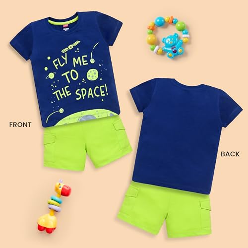 Image of LuvLap Baby Boys Full Sleeve Sweatshirt & Pyjama