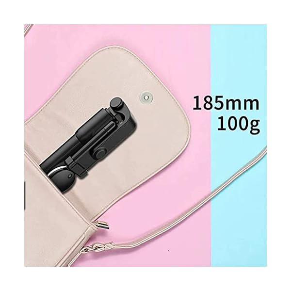 FACAZ Tragbares Handy-Stativ Selfie-Stick Rundes Licht Integriertes Fülllicht Live-Video mit Bluetooth-Handyhalter – Bild 5