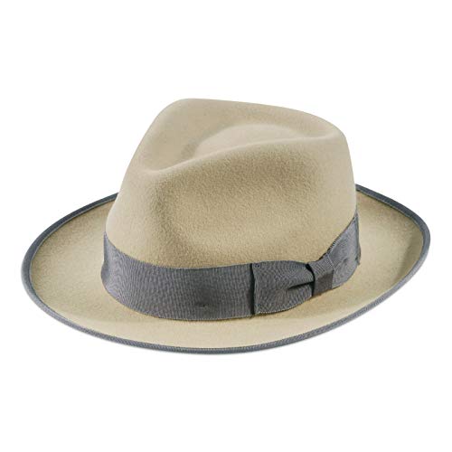 Fedora para Hombre Sombrero Panamá de Fieltro de Lana Cover