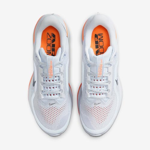 Image of Nike Pegasus Premium Women's Road Running Shoes (HQ2593-001, Football Grey /Total Orange /Summit White /Multi-Color) Size 8.5 | Football Grey /Total Orange /Summit White /Multi-Color, HQ2593-001
