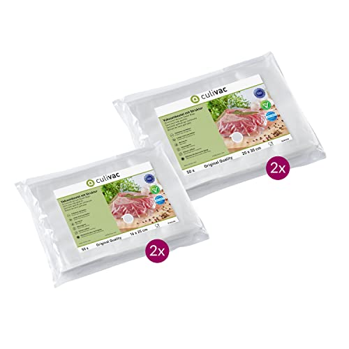 culivac Vacuum Food Sealer Bags 100 pcs 16x25cm // 100 pcs 20x30cm - Original Set 3
