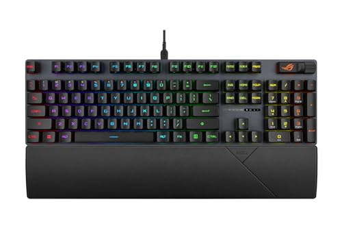 ROG Strix Scope II RX - Tastiera meccanica-ottica, switch ROG RX, certificazione di impermeabilità IP57, tasti tastiera in PBT, comandi multifunzionali, e poggia-polsi, AZERTY - Tastiera gaming - Immagine 1