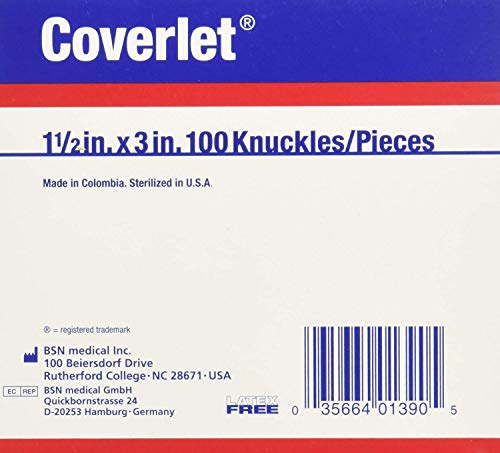 Coverlet Knuckle Fabric Adhesive Bandages 1 1/2