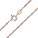 Bling Jewelry Rose Gold Plated 925 Sterling Silver 020 Singapore Chain 2mm