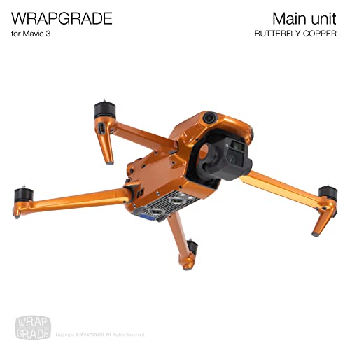 Image of WRAPGRADE Skin Compatible with DJI Mavic 3 Pro (Butterfly Copper)