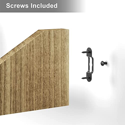 Szqinji Floating Shelves Wall Mounted Solid Wood Shelf Display Ledge Storage Shelves For Living Room Kitchen Bathroom Carbonized Black Set Of 3 #TOP5