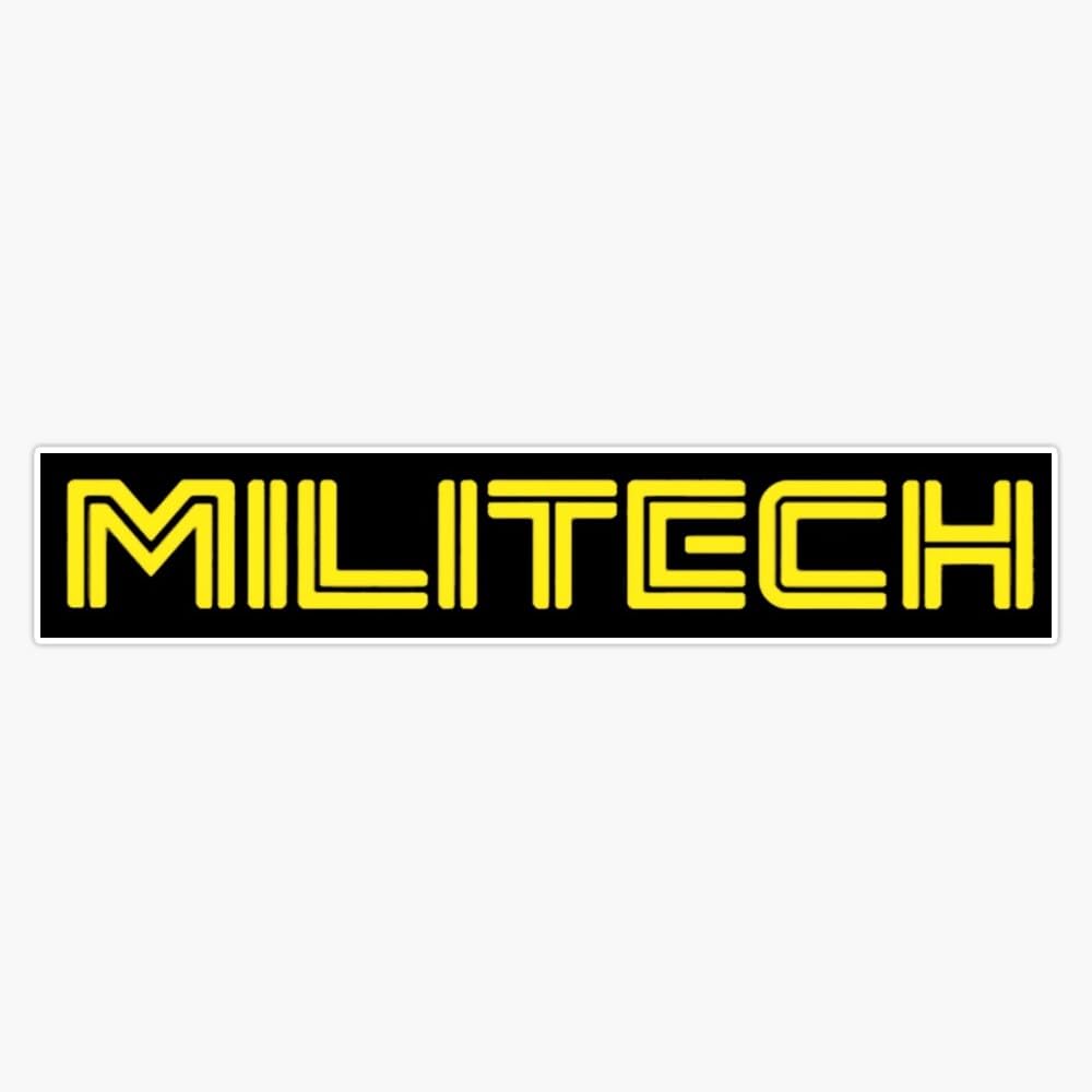 Militech Bumper Sticker Window Water Bottle Decal 5"