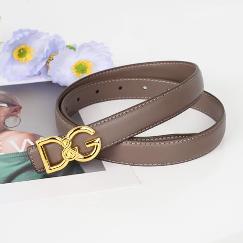 Image of Aurolran Women's Leather Belt with Buckle - Ideal for Dresses, Jeans, and Coats