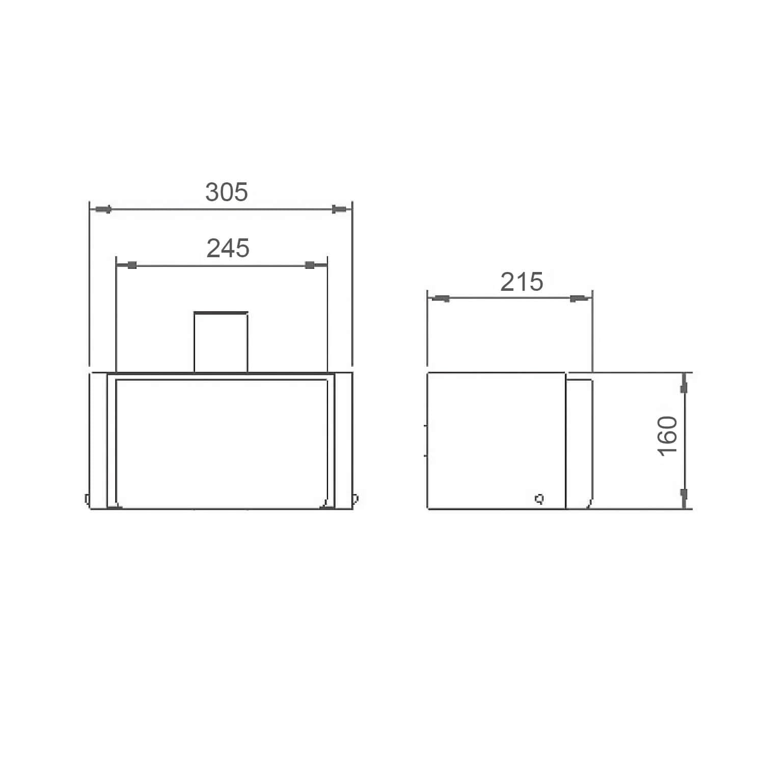 XXL Profi Aschenbecher für Wandmontage, Aschenbecher Wandmontage für Draußen outdoor, Wandascher 8 L, verzinkt, pulverbeschichtet