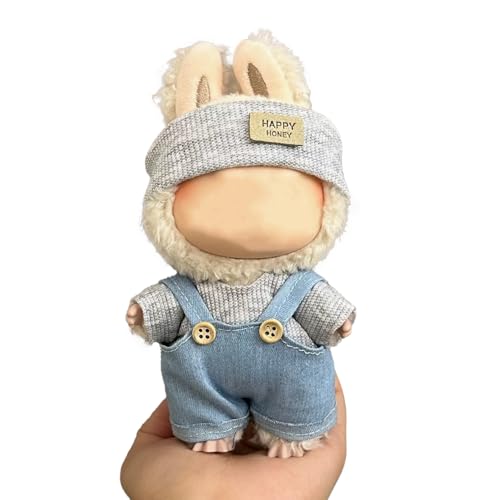 Vestito Labubu 17cm - Set Carino Alla Moda - Adatto a Labubu 1a 2a 3a generazione/Posizione in Piedi/Posizione Seduta. Adecuado para: Pop Mart/Labubu (D60)