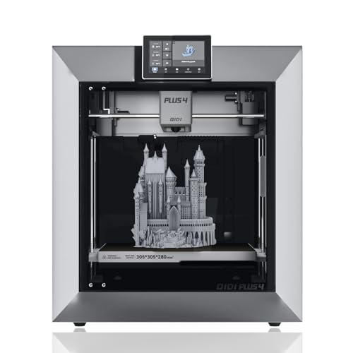 QIDI PLUS4 Imprimante 3D, Vitesse d'impression maximale de 600mm/s, Chambre chauffante de 65â, extrudeuse directe de 370Â°C avec buse intÃ©grÃ©e, supporte Les filaments PPS-CF, 305 * 305 * 280mm