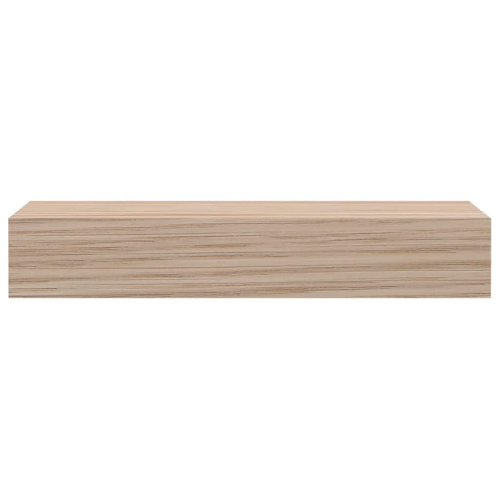 Juego de 4 estantes flotantes, estantería de pared de 23 x 23,5 x 4 cm, tablero de pared de madera con chapa de roble, estante flotante para salón, dormitorio y cocina, soporte invisible